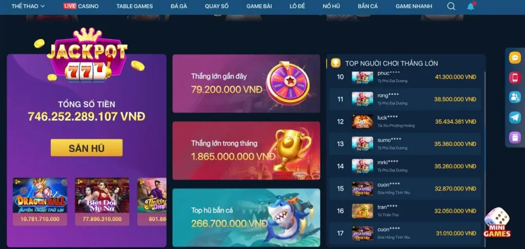 Kho game đa dạng trên Hello88 App